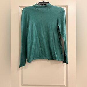 VTG Women’s Pendleton Green Sweater Woolen Mills Petite Small